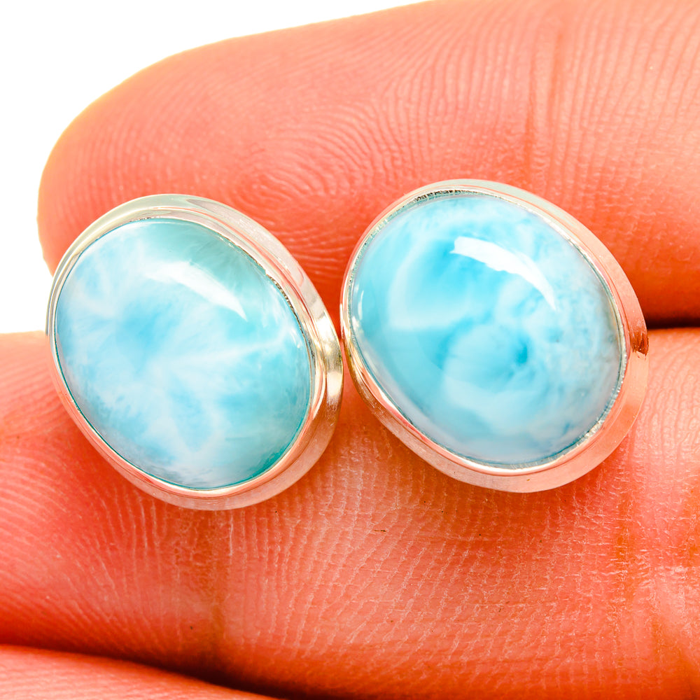 Larimar Earrings handcrafted by Ana Silver Co - EARR419625