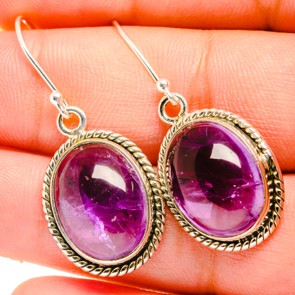 Amethyst Earrings handcrafted by Ana Silver Co - EARR419634