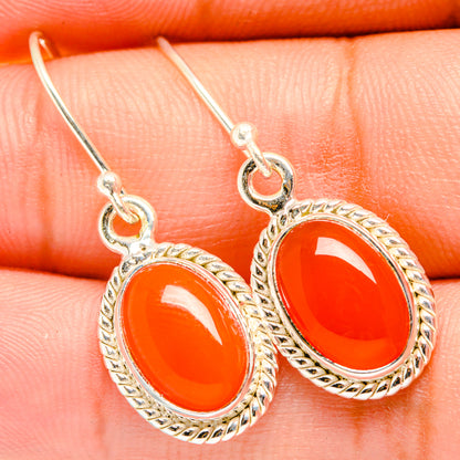 Carnelian Earrings handcrafted by Ana Silver Co - EARR419644