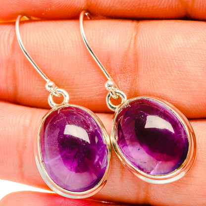Amethyst Earrings handcrafted by Ana Silver Co - EARR419646