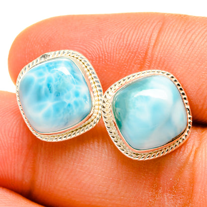 Larimar Earrings handcrafted by Ana Silver Co - EARR419651