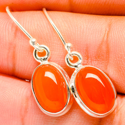 Carnelian Earrings handcrafted by Ana Silver Co - EARR419654