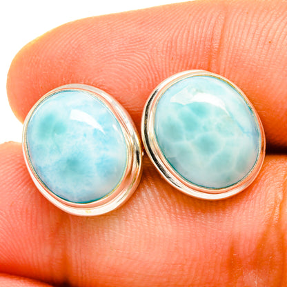 Larimar Earrings handcrafted by Ana Silver Co - EARR419666