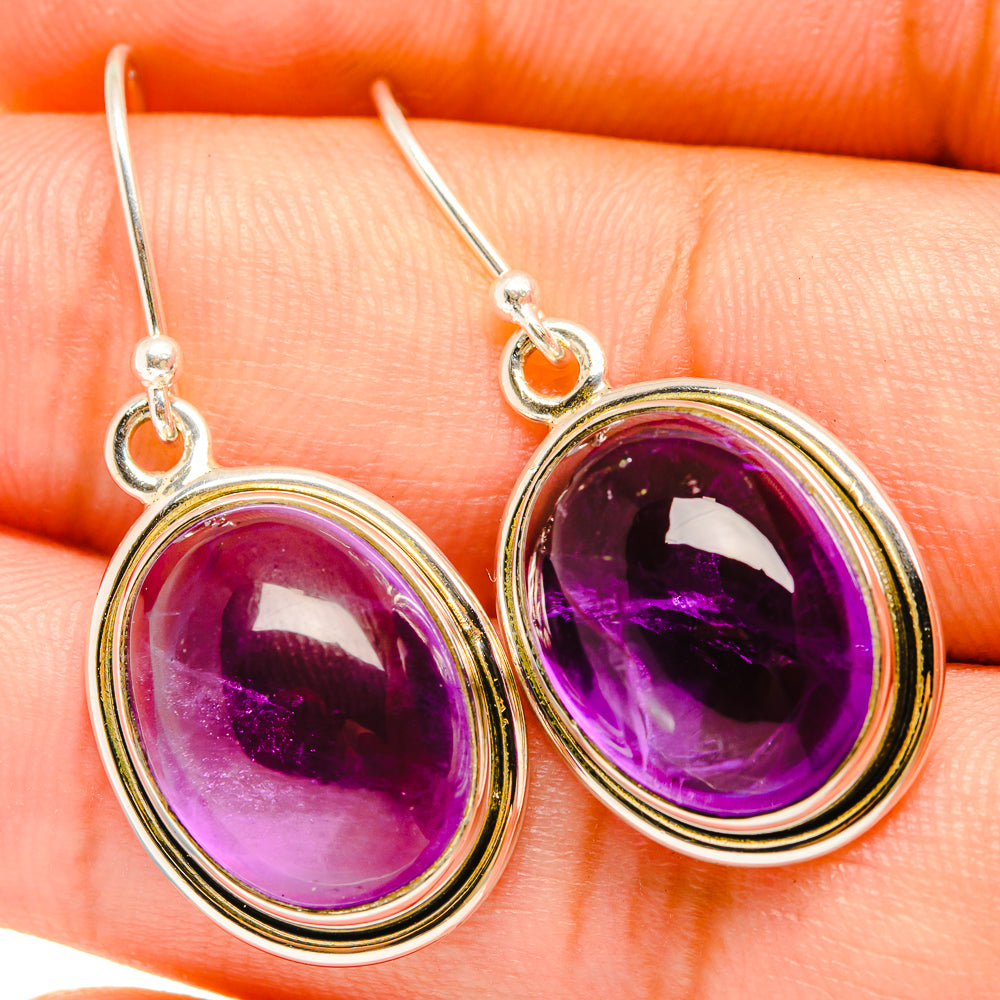 Amethyst Earrings handcrafted by Ana Silver Co - EARR419667