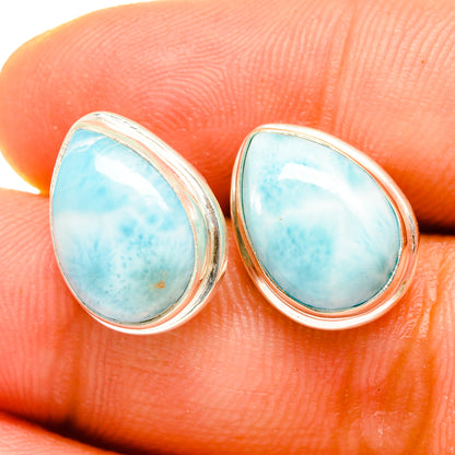 Larimar Earrings handcrafted by Ana Silver Co - EARR419673