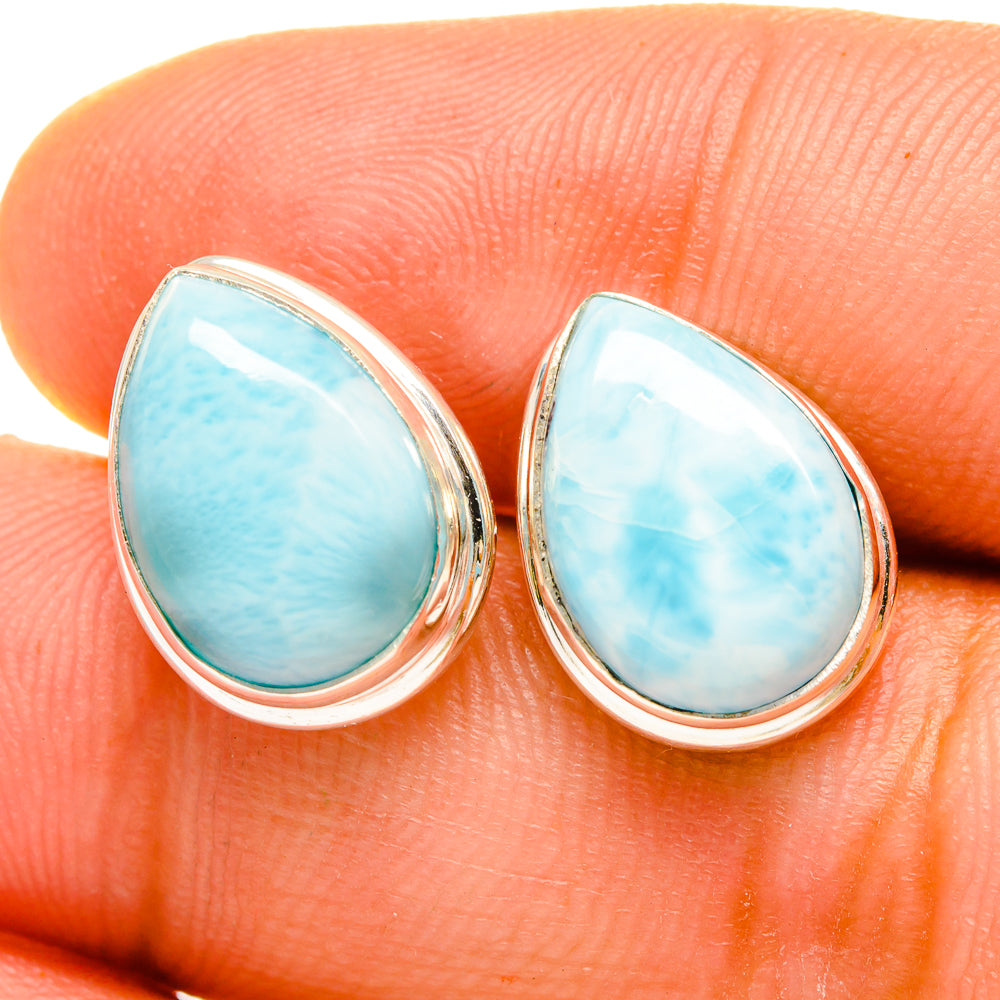 Larimar Earrings handcrafted by Ana Silver Co - EARR419674