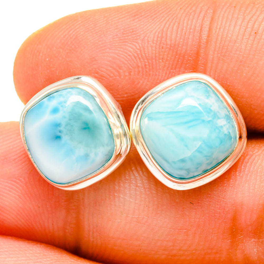 Larimar Earrings handcrafted by Ana Silver Co - EARR419683