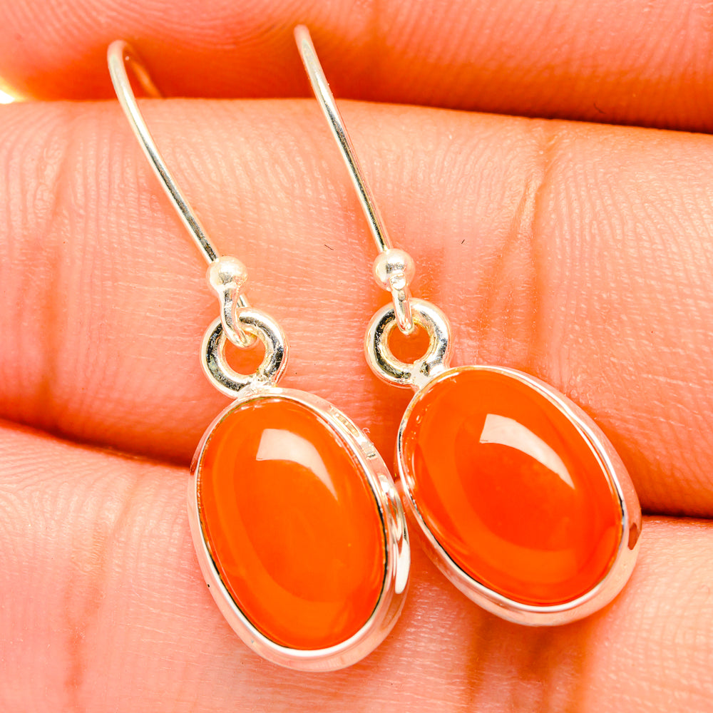 Carnelian Earrings handcrafted by Ana Silver Co - EARR419684