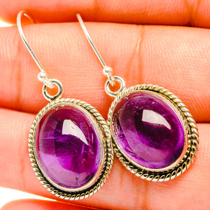 Amethyst Earrings handcrafted by Ana Silver Co - EARR419685
