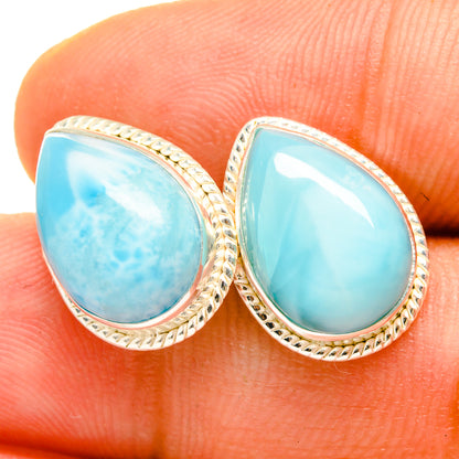 Larimar Earrings handcrafted by Ana Silver Co - EARR419686