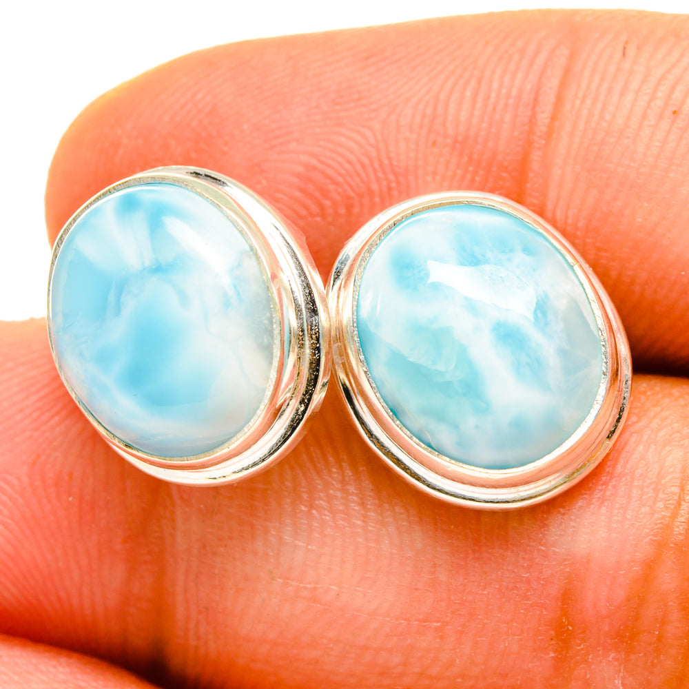 Larimar Earrings handcrafted by Ana Silver Co - EARR419689