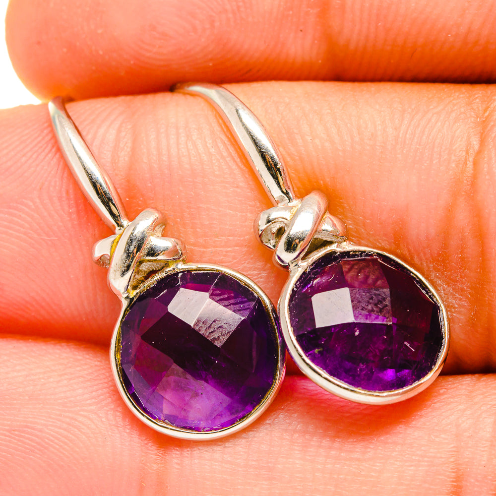 Amethyst Earrings handcrafted by Ana Silver Co - EARR419691