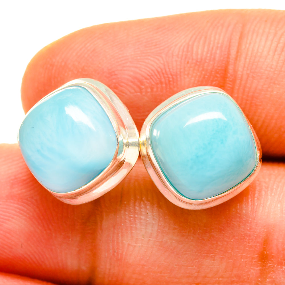 Larimar Earrings handcrafted by Ana Silver Co - EARR419693