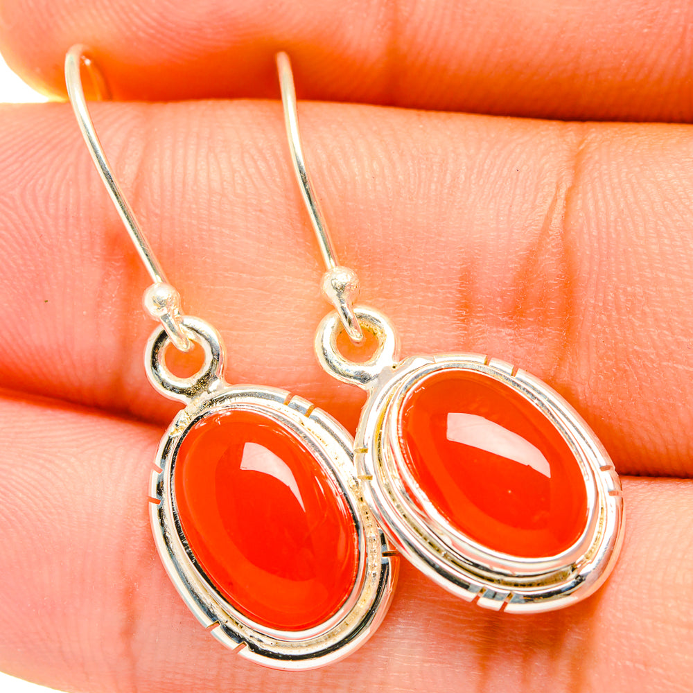 Carnelian Earrings handcrafted by Ana Silver Co - EARR419697