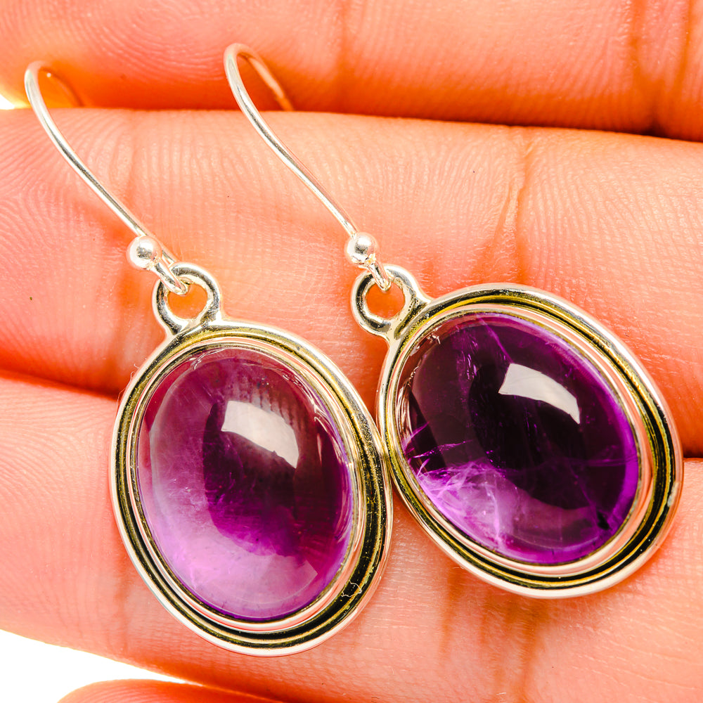 Amethyst Earrings handcrafted by Ana Silver Co - EARR419699