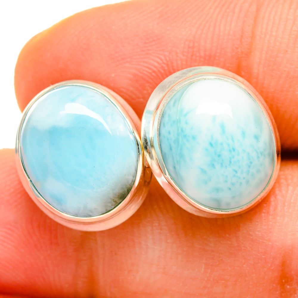 Larimar Earrings handcrafted by Ana Silver Co - EARR419711