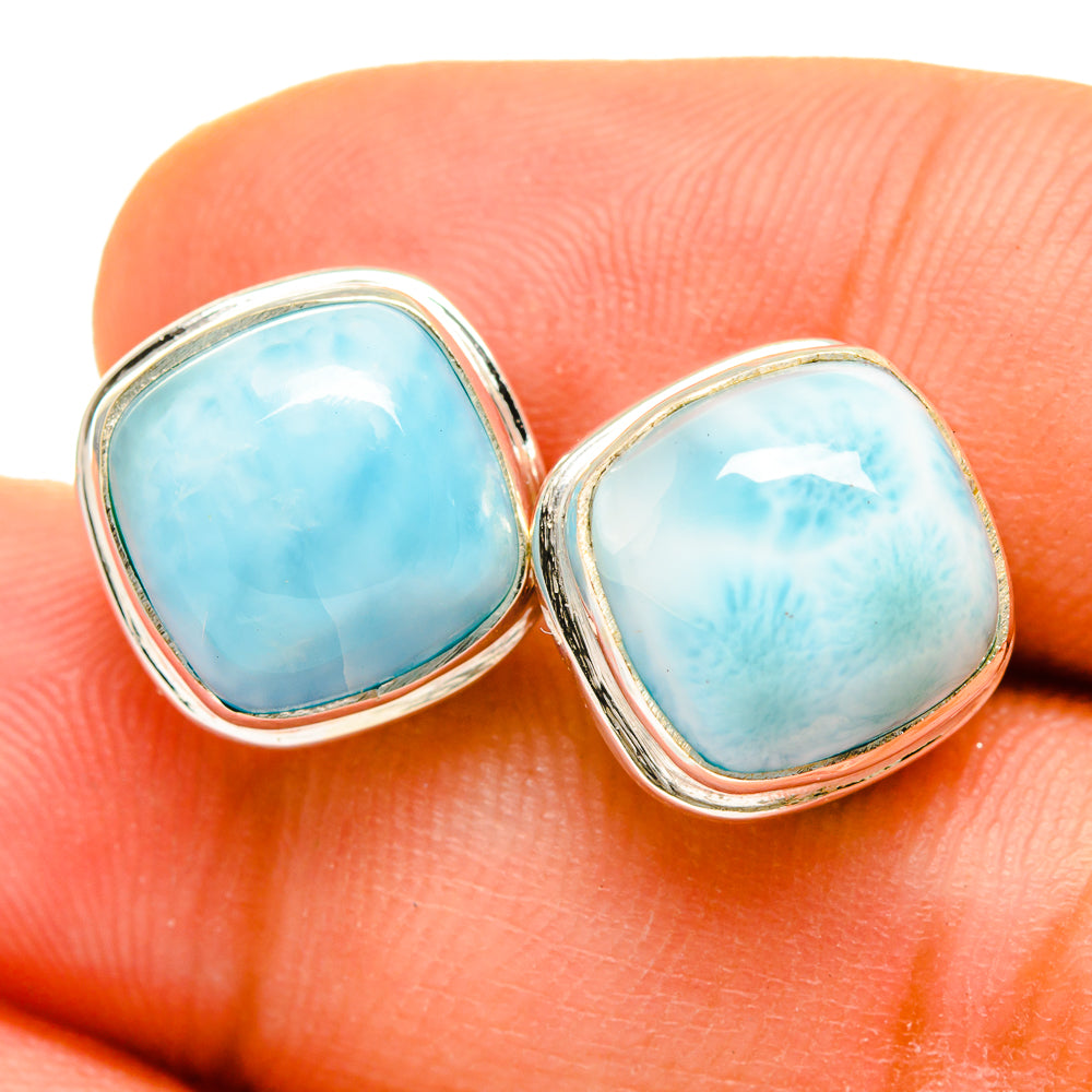 Larimar Earrings handcrafted by Ana Silver Co - EARR419713
