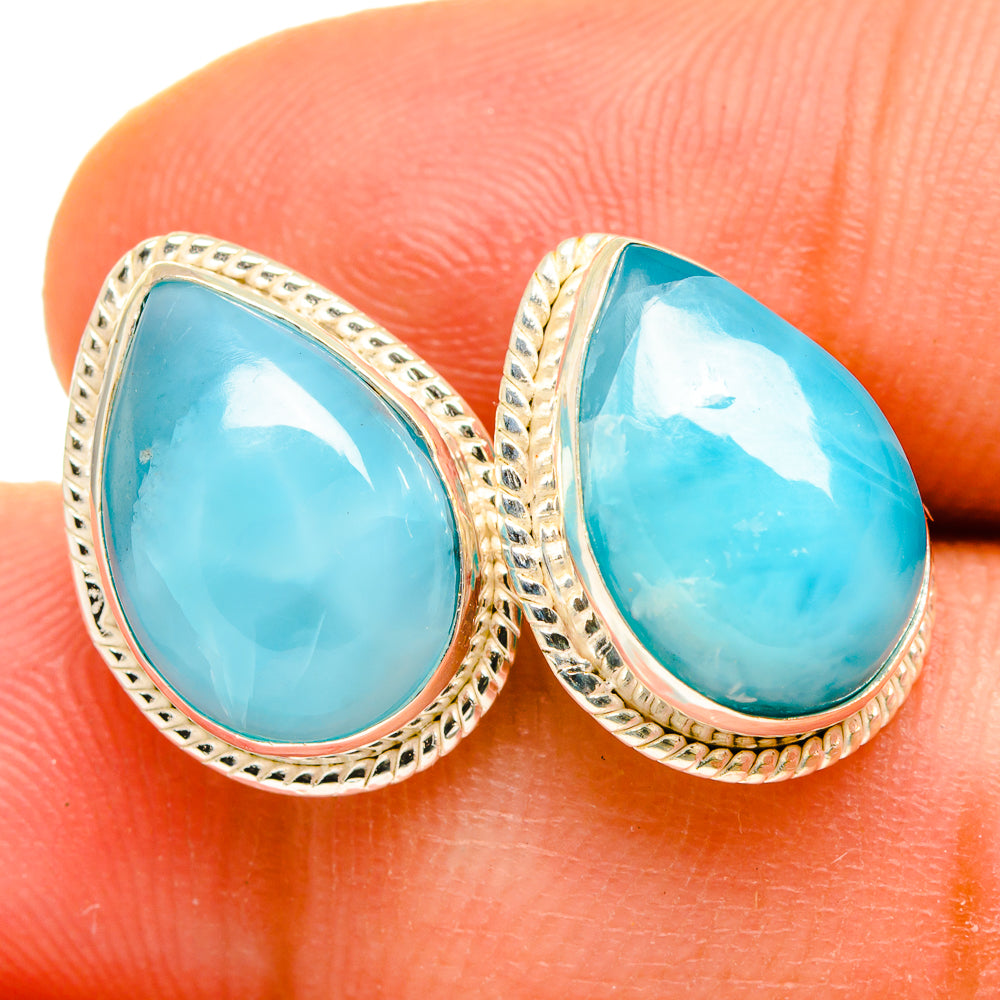 Larimar Earrings handcrafted by Ana Silver Co - EARR419716