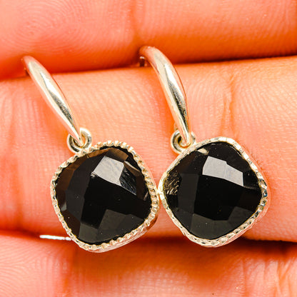 Black Onyx Earrings handcrafted by Ana Silver Co - EARR419719