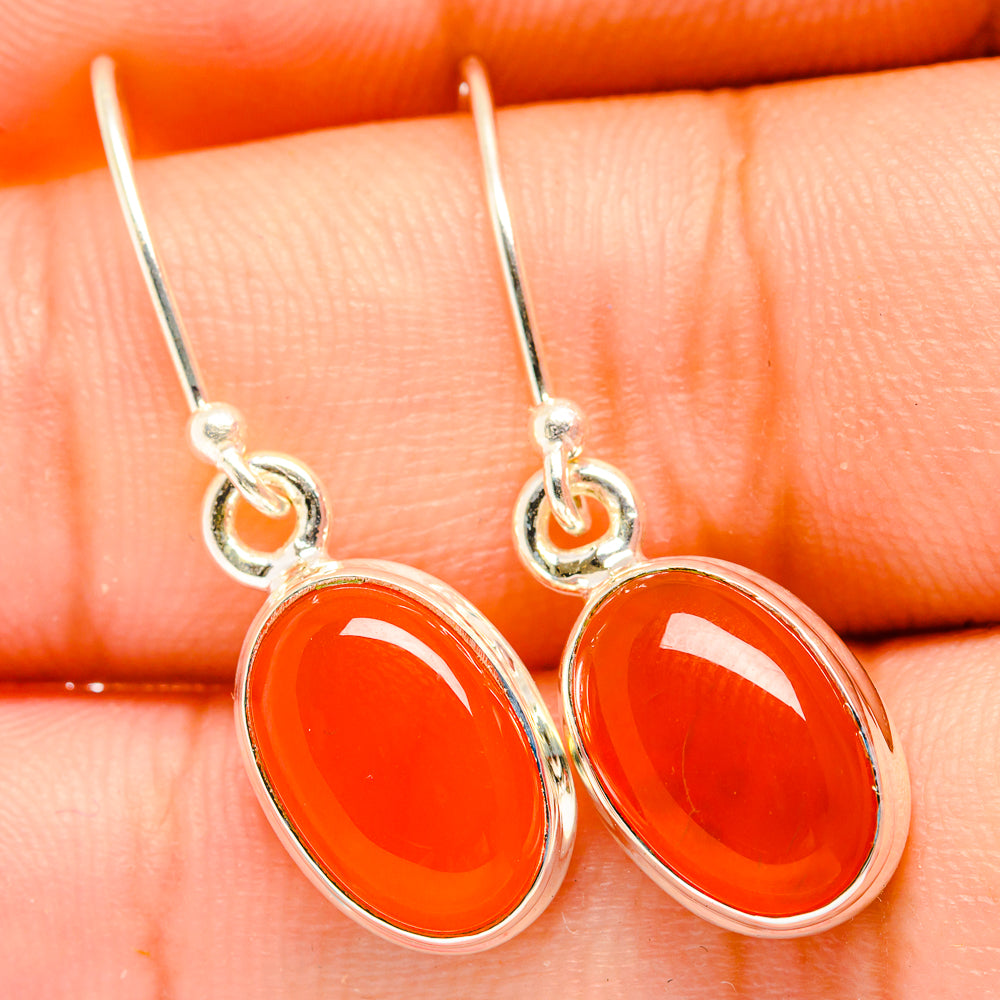 Carnelian Earrings handcrafted by Ana Silver Co - EARR419723