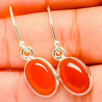Carnelian Earrings handcrafted by Ana Silver Co - EARR419723