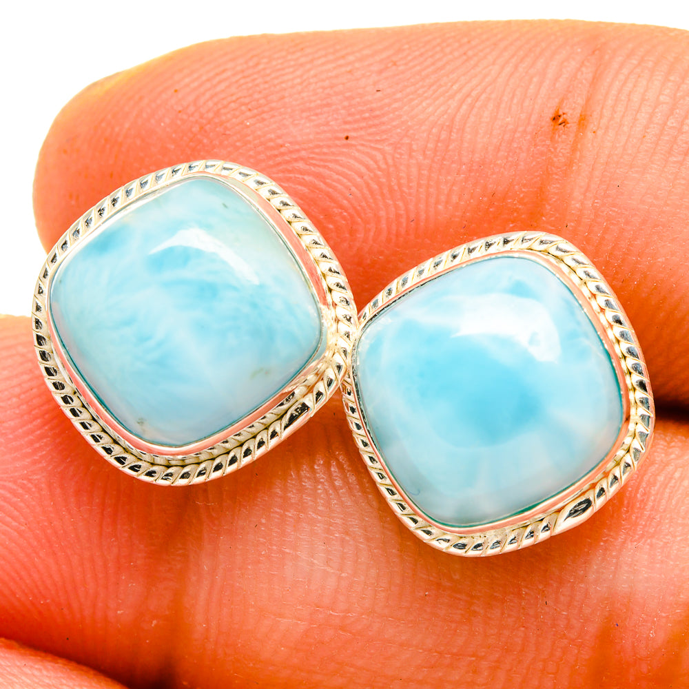 Larimar Earrings handcrafted by Ana Silver Co - EARR419730