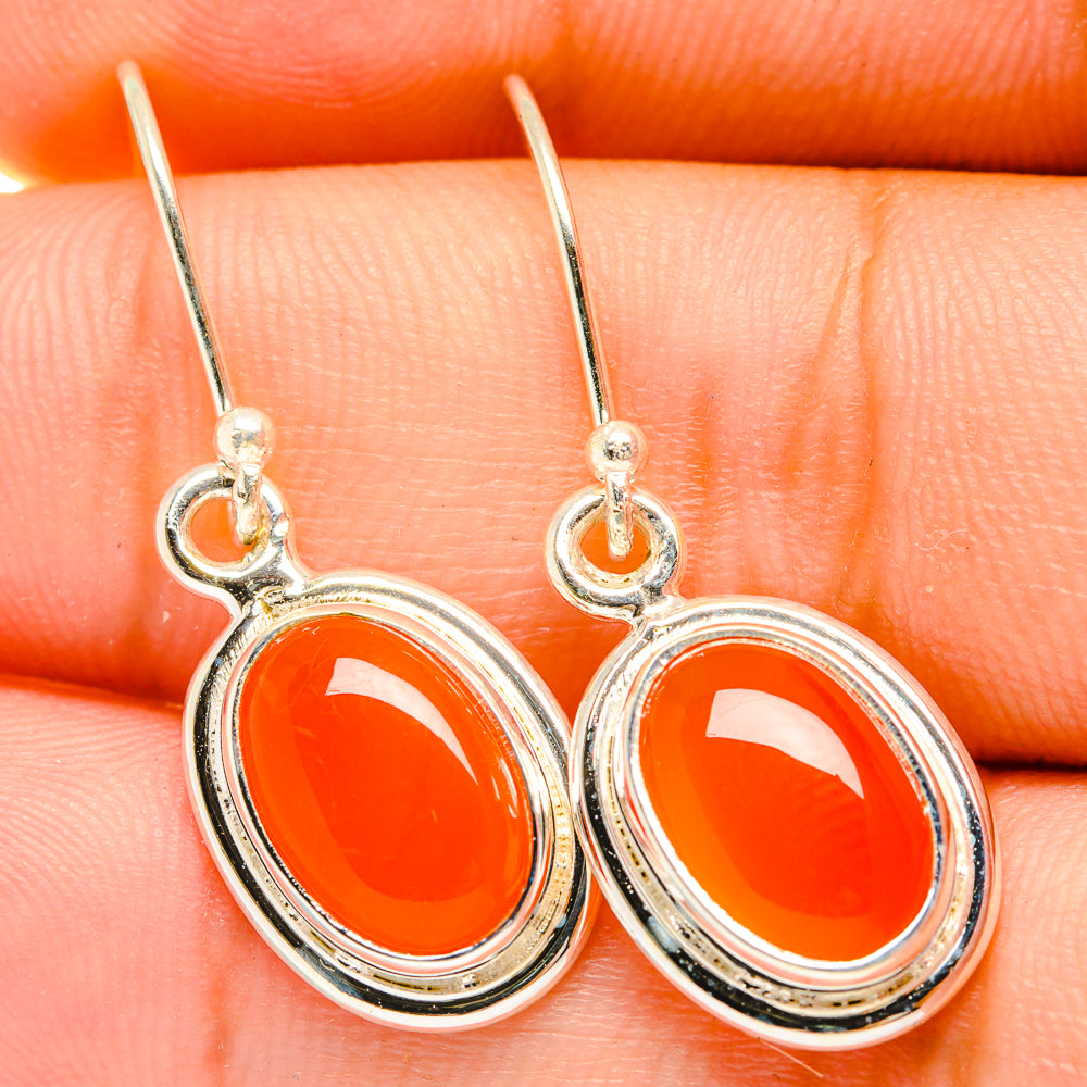 Carnelian Earrings handcrafted by Ana Silver Co - EARR419732