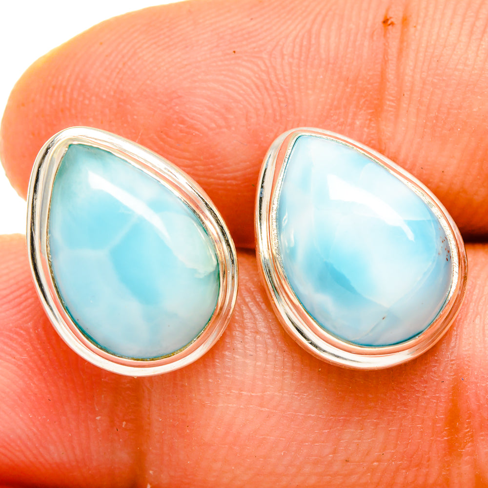 Larimar Earrings handcrafted by Ana Silver Co - EARR419733