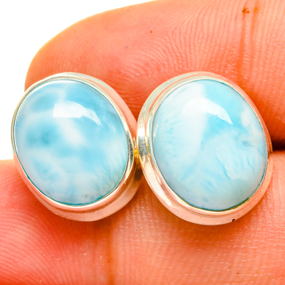 Larimar Earrings handcrafted by Ana Silver Co - EARR419737