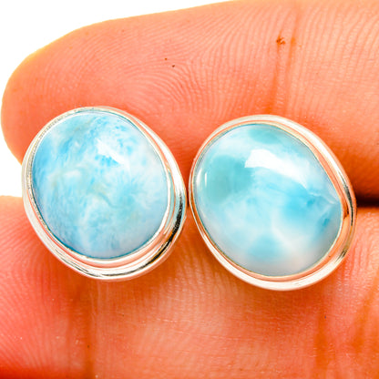 Larimar Earrings handcrafted by Ana Silver Co - EARR419740