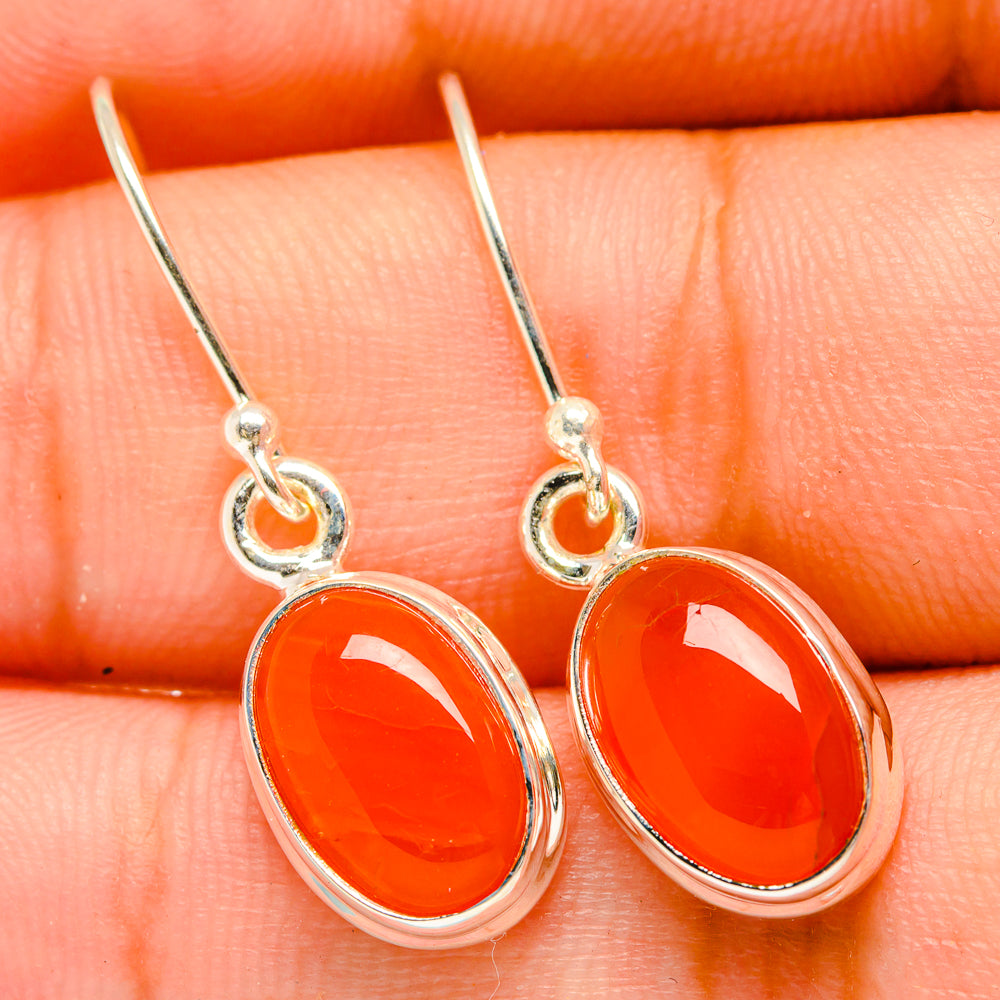 Carnelian Earrings handcrafted by Ana Silver Co - EARR419741