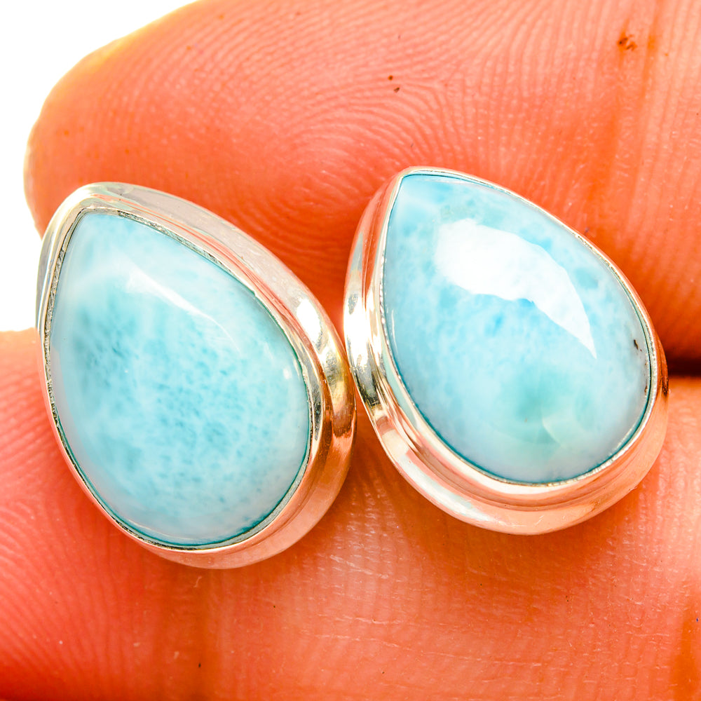 Larimar Earrings handcrafted by Ana Silver Co - EARR419742