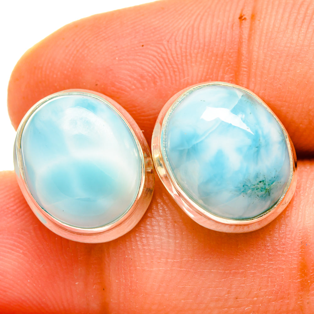 Larimar Earrings handcrafted by Ana Silver Co - EARR419746