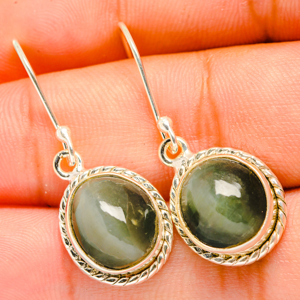 Cat's Eye Earrings handcrafted by Ana Silver Co - EARR419748