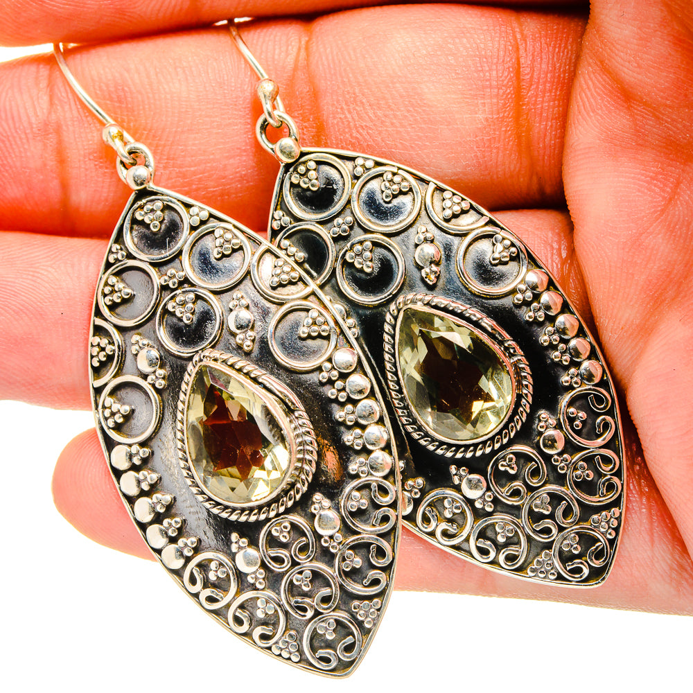 Citrine Earrings handcrafted by Ana Silver Co - EARR419767
