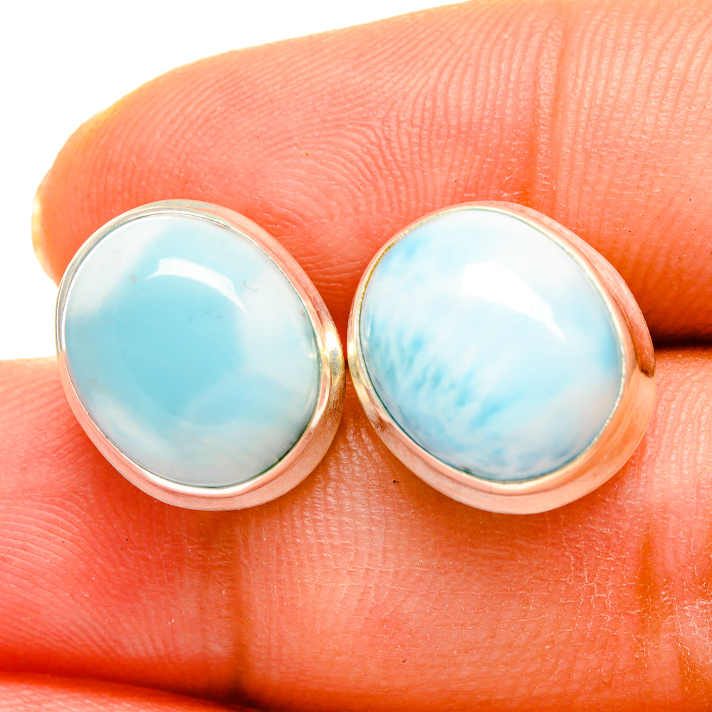 Larimar Earrings handcrafted by Ana Silver Co - EARR419769