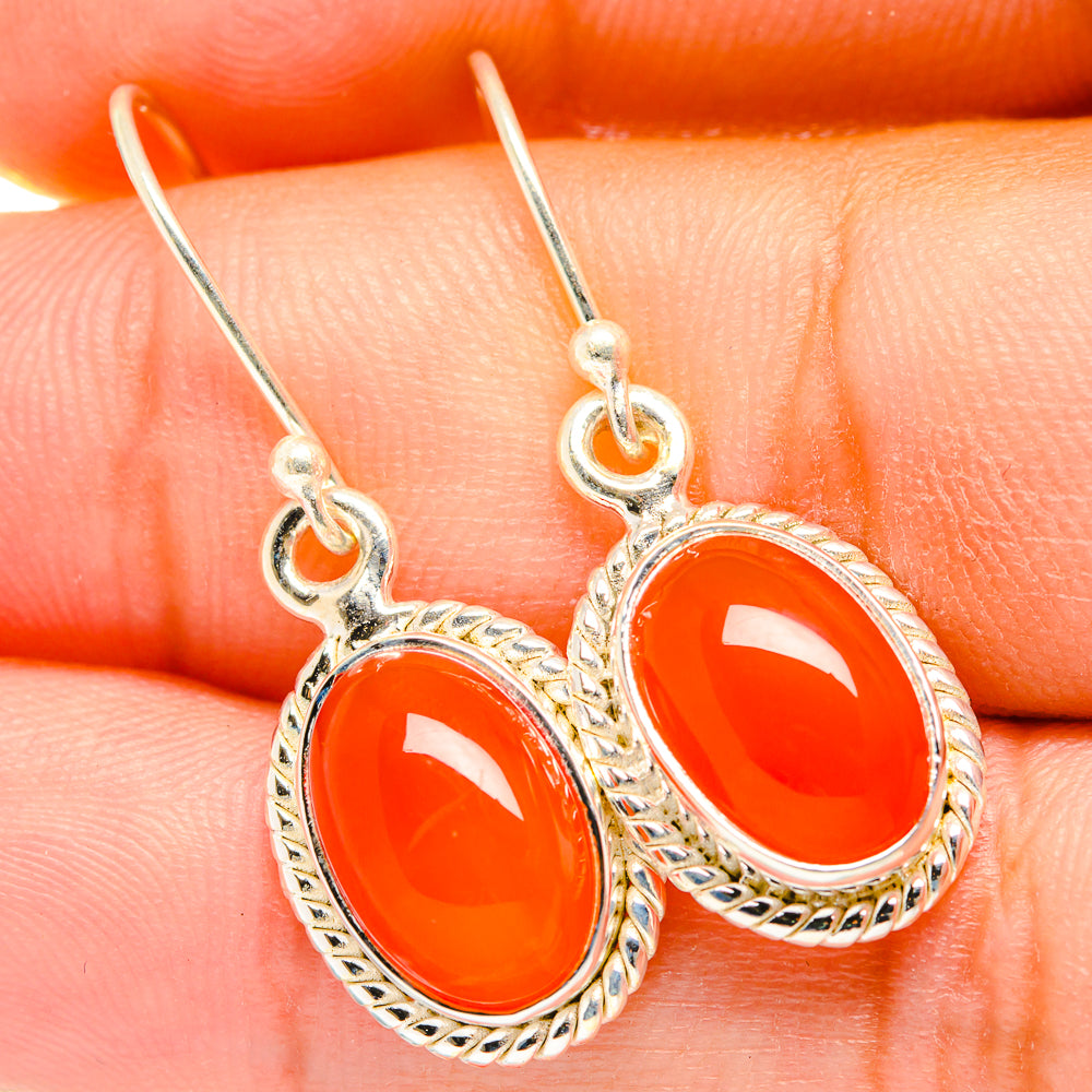 Carnelian Earrings handcrafted by Ana Silver Co - EARR419771
