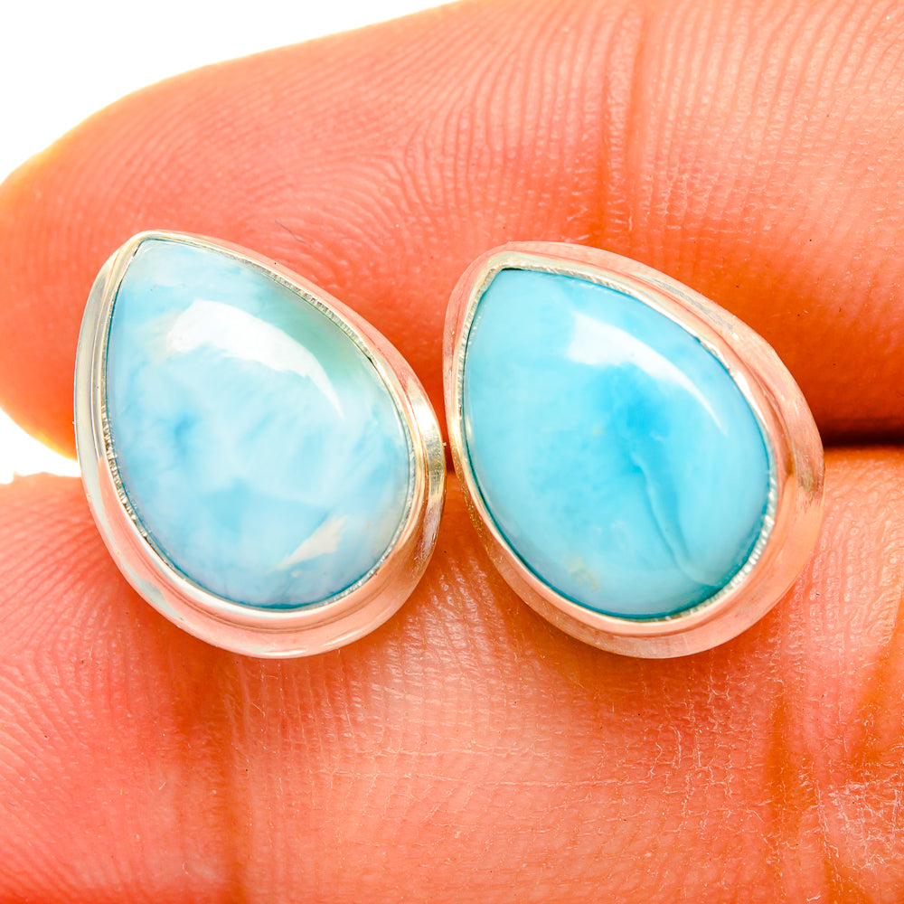 Larimar Earrings handcrafted by Ana Silver Co - EARR419776