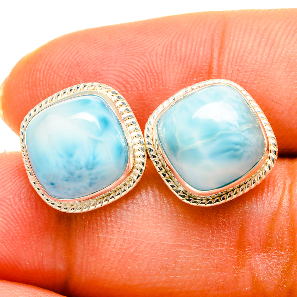 Larimar Earrings handcrafted by Ana Silver Co - EARR419782