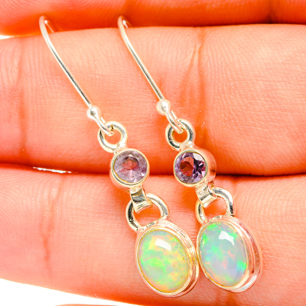 Ethiopian Opal Earrings handcrafted by Ana Silver Co - EARR419790