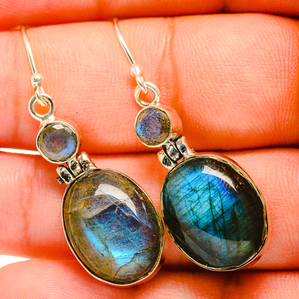 Labradorite Earrings handcrafted by Ana Silver Co - EARR419802