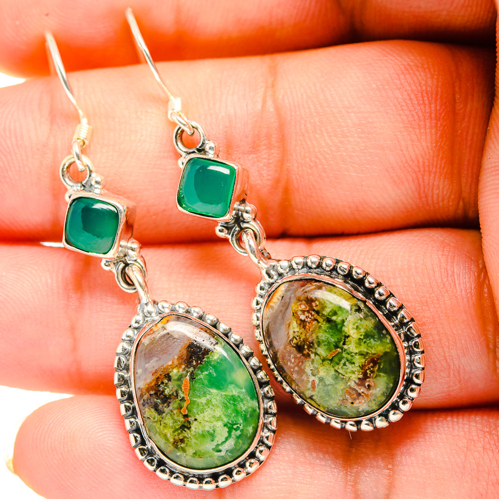 Rainforest Opal Earrings handcrafted by Ana Silver Co - EARR419807