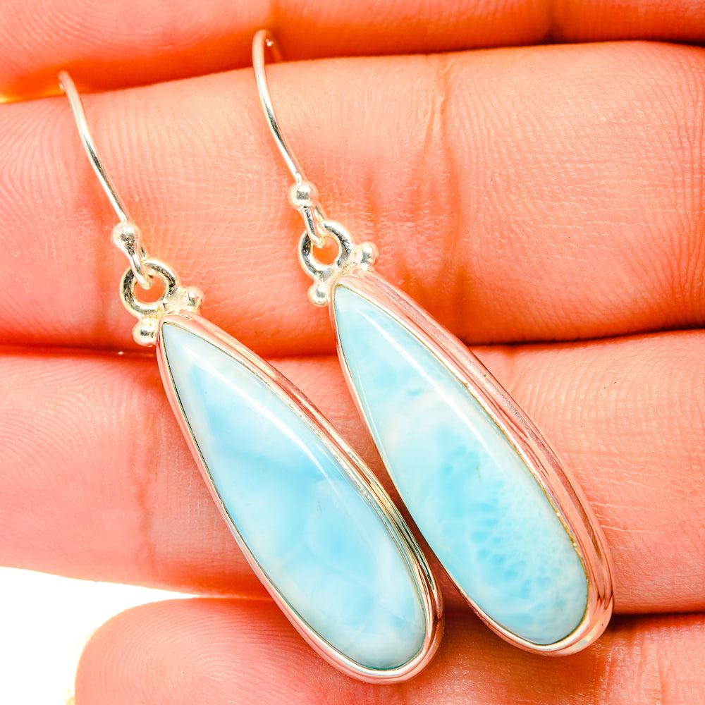 Larimar Earrings handcrafted by Ana Silver Co - EARR419813