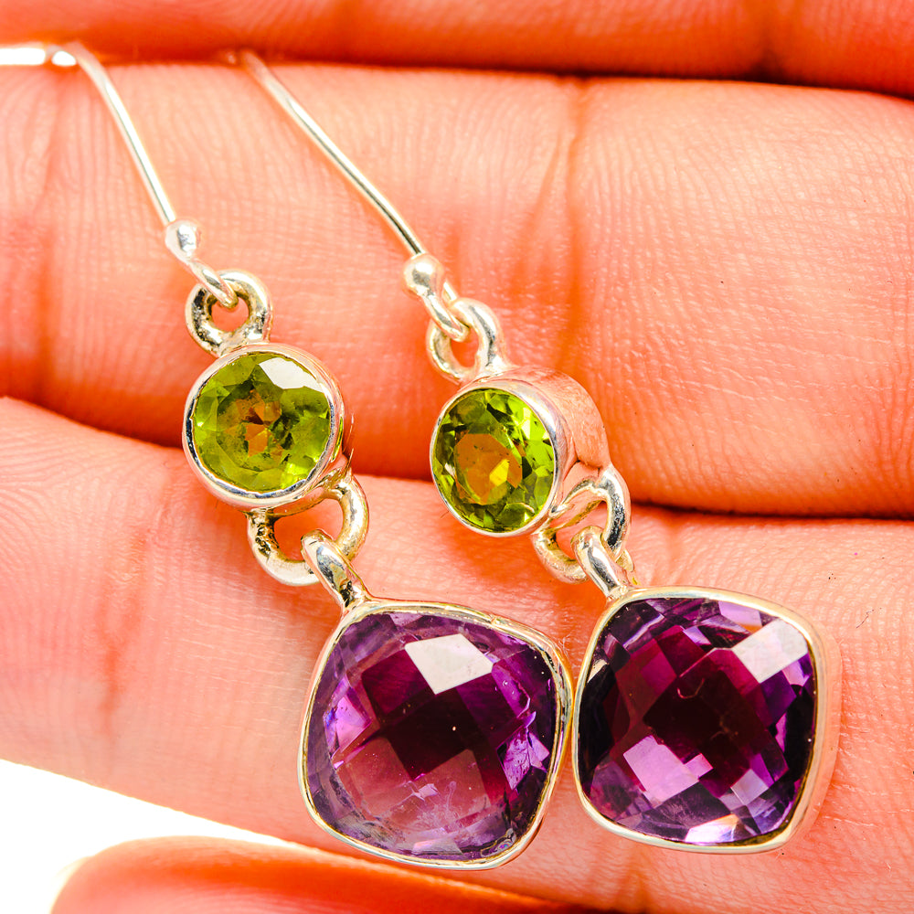Amethyst Earrings handcrafted by Ana Silver Co - EARR419815