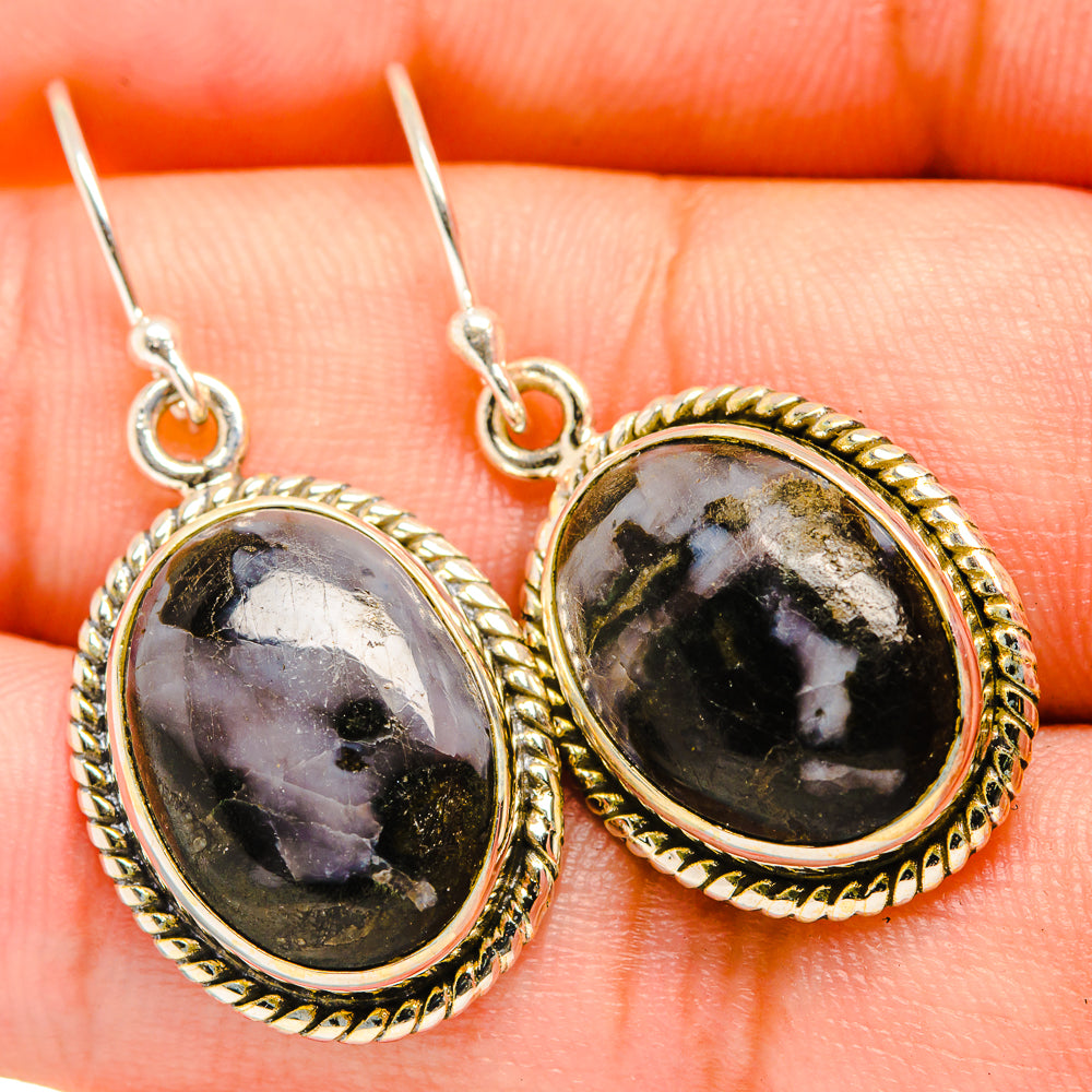 Gabbro Stone Earrings handcrafted by Ana Silver Co - EARR419819