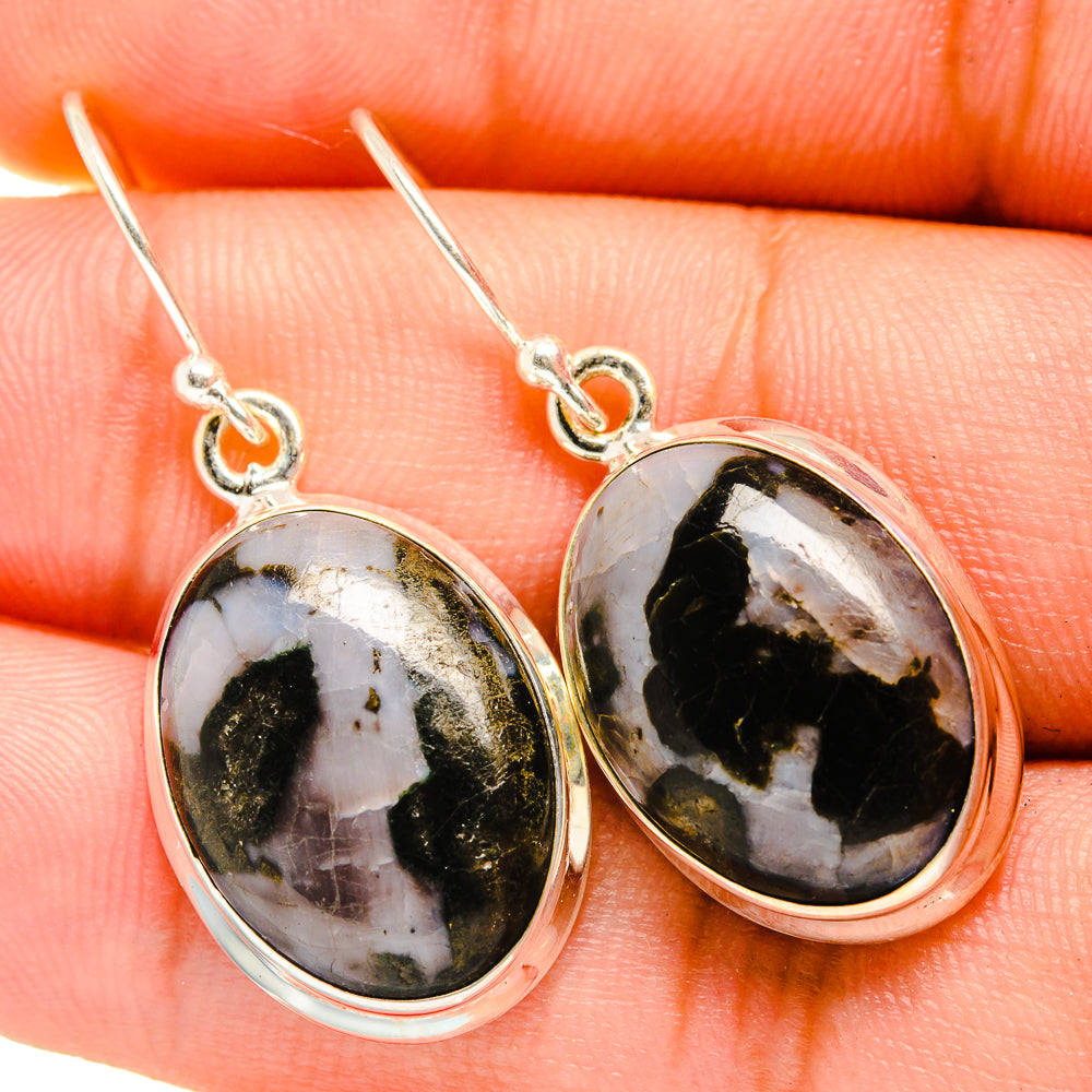 Gabbro Stone Earrings handcrafted by Ana Silver Co - EARR419828