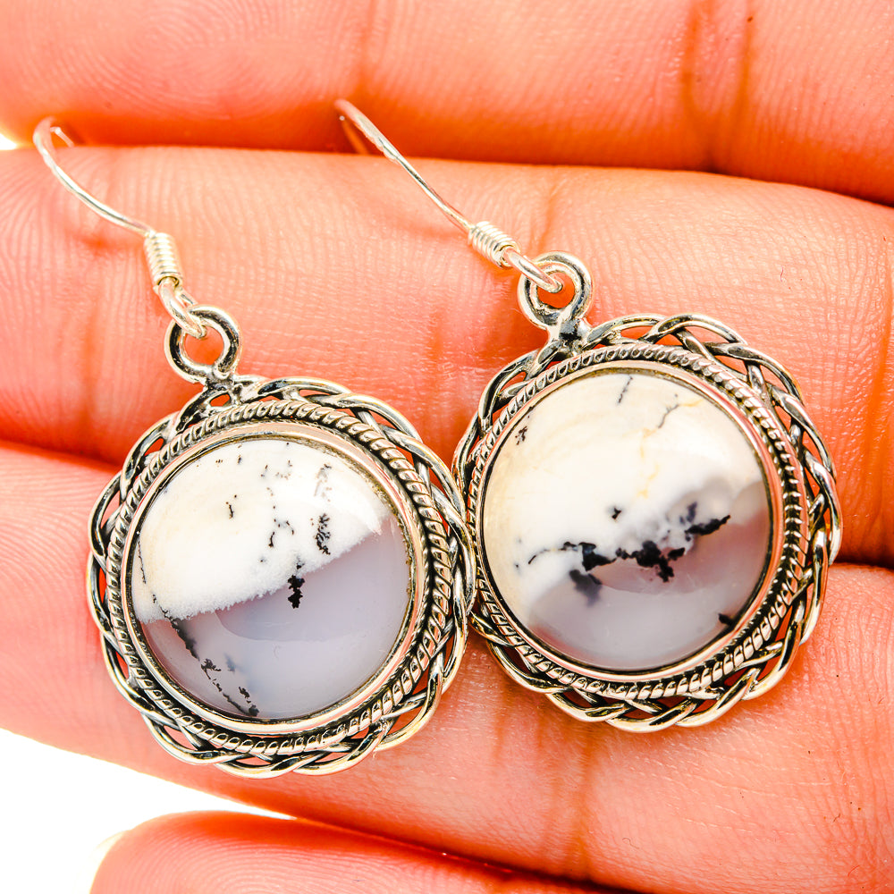 Dendritic Opal Earrings handcrafted by Ana Silver Co - EARR419829