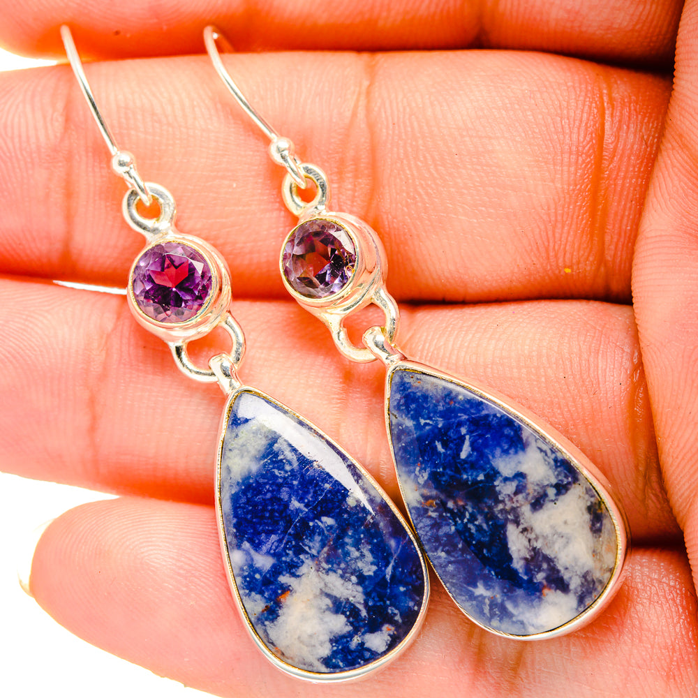 Sodalite Earrings handcrafted by Ana Silver Co - EARR419830