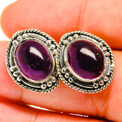 Amethyst Earrings handcrafted by Ana Silver Co - EARR419831