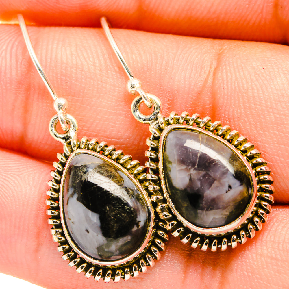 Gabbro Stone Earrings handcrafted by Ana Silver Co - EARR419837
